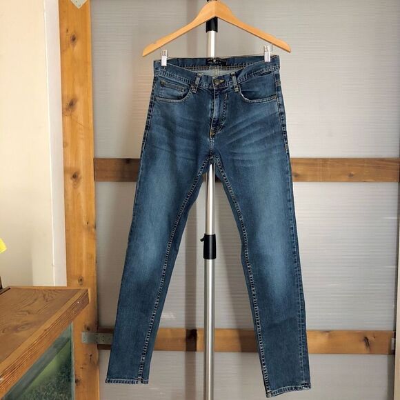 ZARA MAN Mid-Rise (Regular) Tapered Leg Blue‎ Denim Jeans Sz 31 - Picture 1 of 8